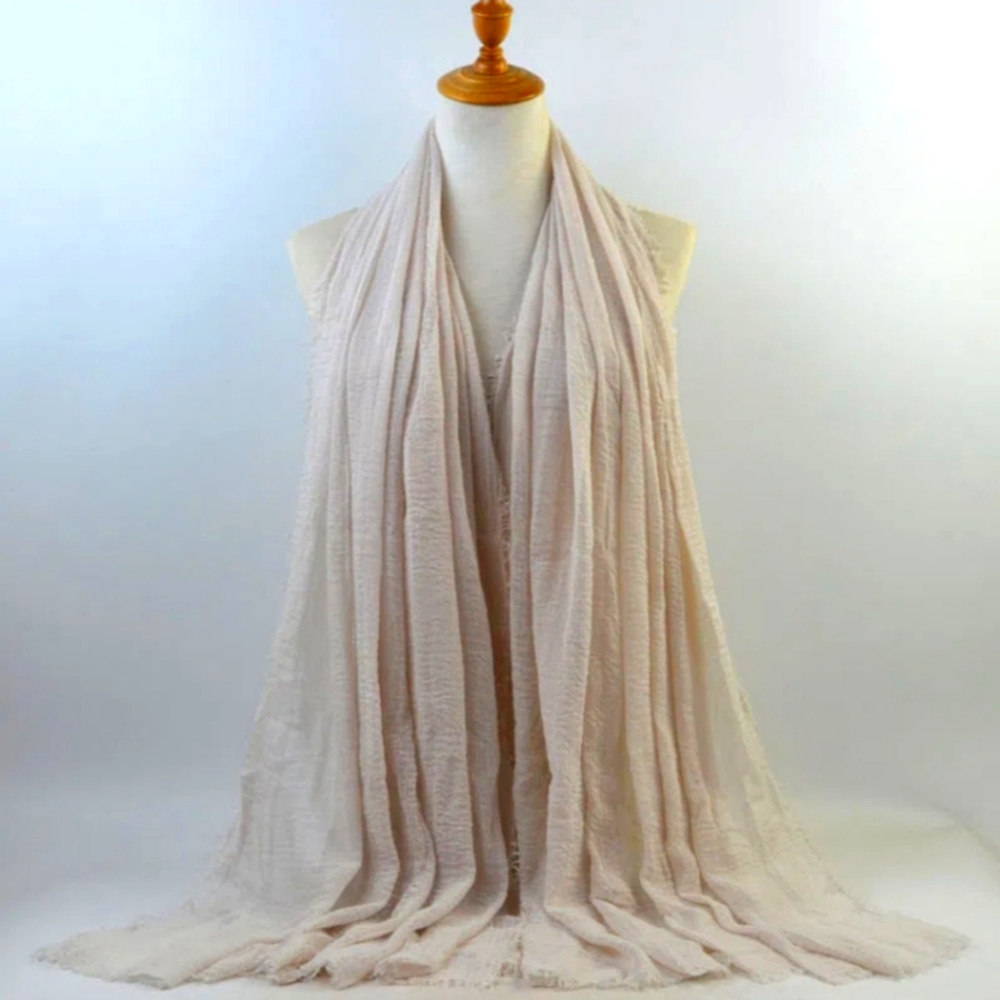 Summer linen cotton hijab